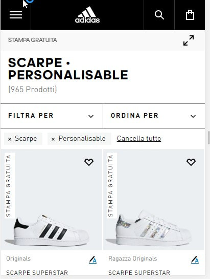Tanti modelli di Adidas da creare personalizzando colori e dettagli -  PERSONALIZZA TUTTO